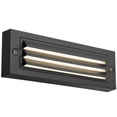 Φωτιστικό Επίτοιχο LED 6W 230V 3000K Θερμό Φως Πλαστικό Μαύρο IP65 7804